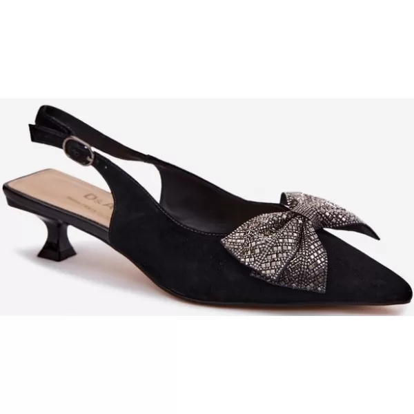  Dámské sandály D&A 42761-19 BLACK 