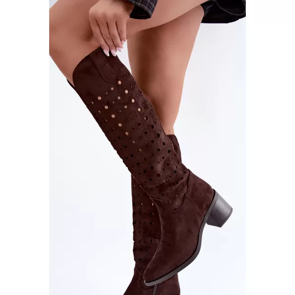  Dámské kozačky BOTO RMR2643-5 CHOCOLATE 