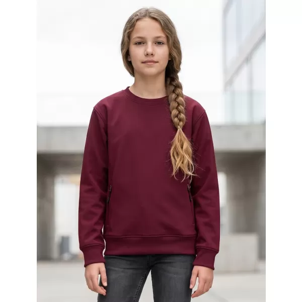  Dětská mikina MALFINI CREW 427 GARNET 