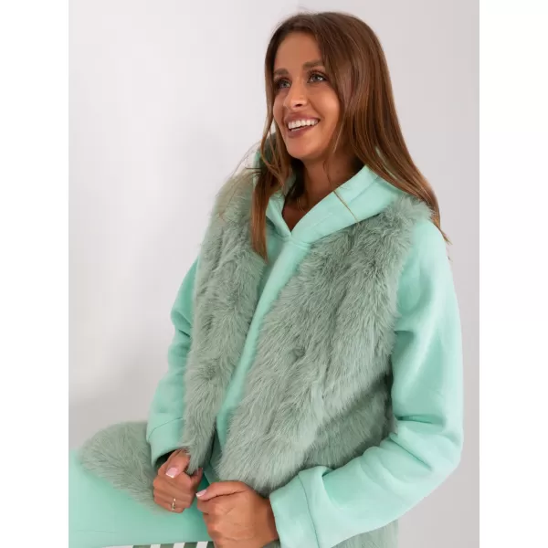  Dámská vesta WOOL FASHION ITALIA AT-KZ-2368.00P PISTACHIO 