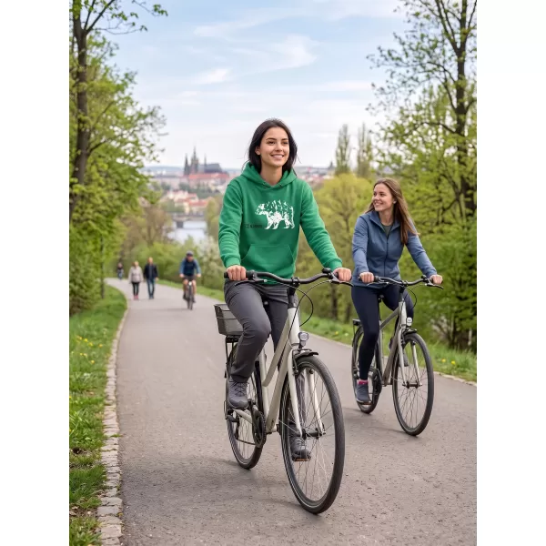  Dětská mikina ALTISPORT ALK193423 STŘEDNĚ ZELENÁ 