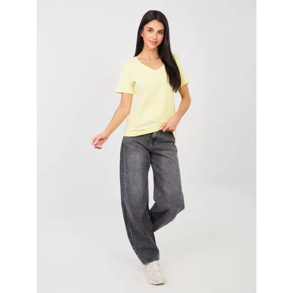  Dámské tričko RUE PARIS RV-TS-A1095.33 BRIGHT YELLOW 
