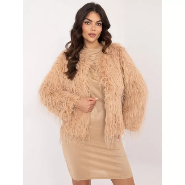  Dámská bunda WOOL FASHION ITALIA AT-KR-2359.96P CAMEL 