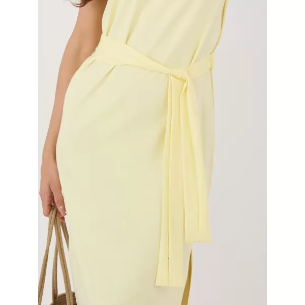  Dámské šaty RUE PARIS RV-SK-A1231.19 BRIGHT YELLOW 