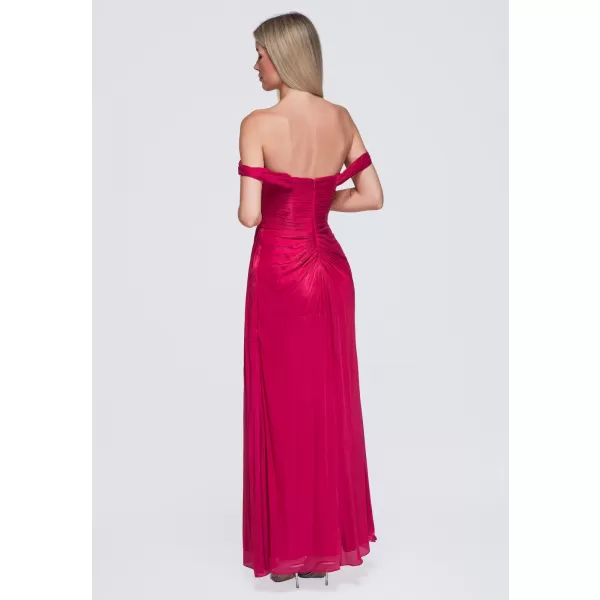  Dámské šaty LARICA LA-OM-DLR421 FUCHSIA 