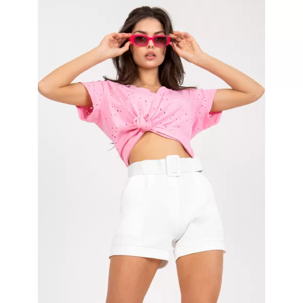  Dámské kraťasy ITALY MODA DHJ-SN-15776.01P WHITE 