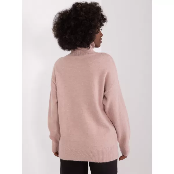  Dámský svetr WOOL FASHION ITALIA AT-SW-23401.97P DARK PINK 