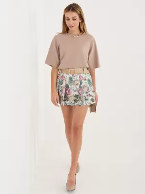 Dámská sukně s kraťasy ITALY MODA IT-SN-FL8757-2.18 GREEN