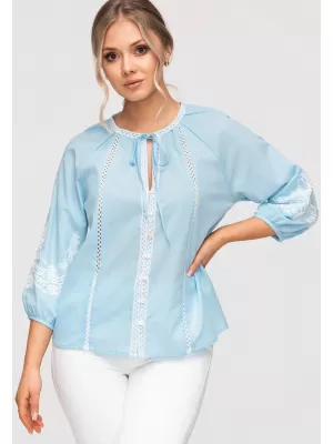 Dámská košile LARICA OW-SH-E0042 BLUE