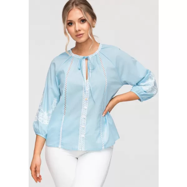  Dámská košile LARICA OW-SH-E0042 BLUE 