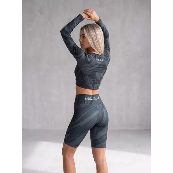  Dámské legíny nad kolena premium (nové velikosti) ALTISPORT VOJ/ALW072LEG06 BLACK 