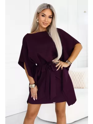 Dámské šaty NUMOCO 287-48 ZRALÁ ŠVESTKA