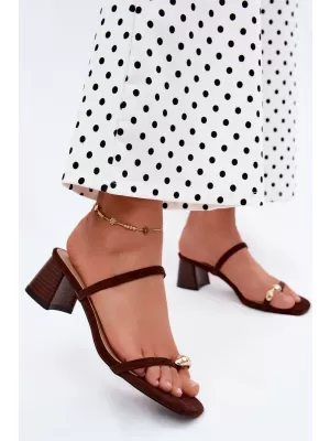 Dámské pantofle BOTO 22-391 BROWN