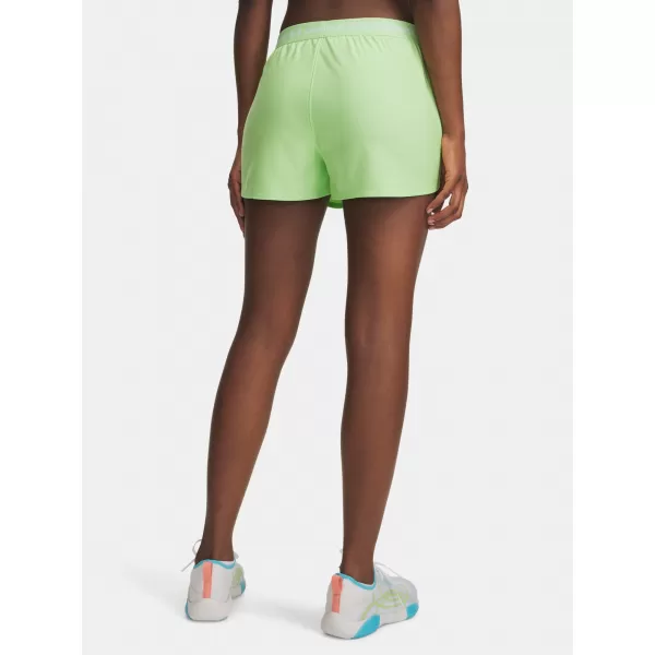  Dámské kraťasy UNDER ARMOUR TECH PLAY UP SHORTS 1389882-712 ZELENÁ 