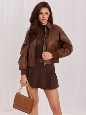Dámská bunda ITALY MODA IR-KR-AY923.98P BROWN