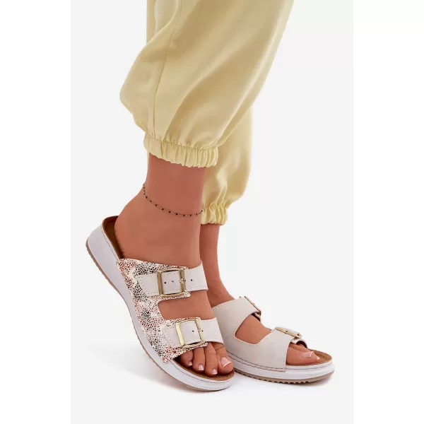 Dámské pantofle INBLU SD000001 BEIGE 