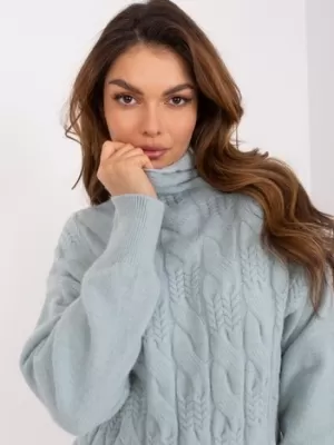 Dámský svetr WOOL FASHION ITALIA AT-SW-23401.97P MINT