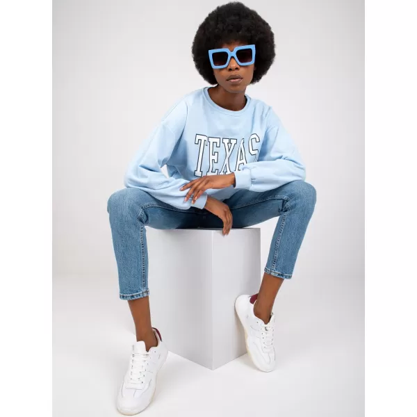 Dámská mikina EX MODA EM-BL-719.36 LIGHT BLUE 