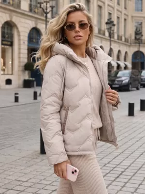 Dámská bunda DSTREET BÉŽOVÁ