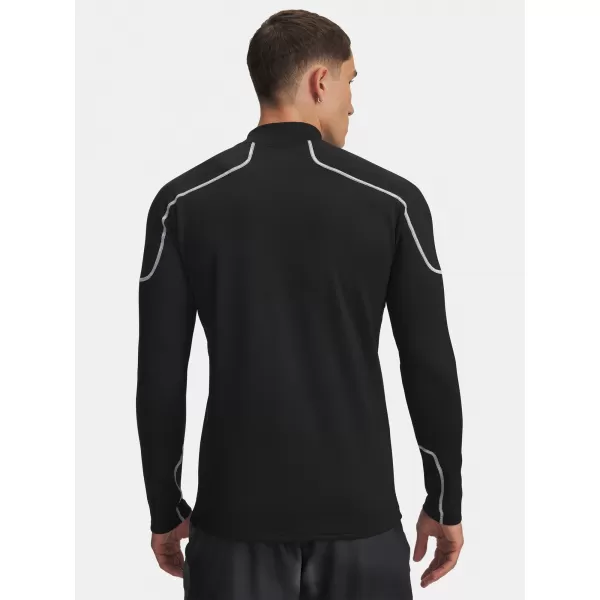  Pánské triko UNDER ARMOUR COLD WEATHER GRID LS MOCK 6007127-001 ČERNÁ 