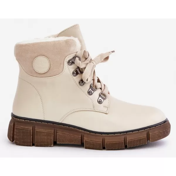  Dámské traperky BOTO 24BT02-7973 BEIGE 