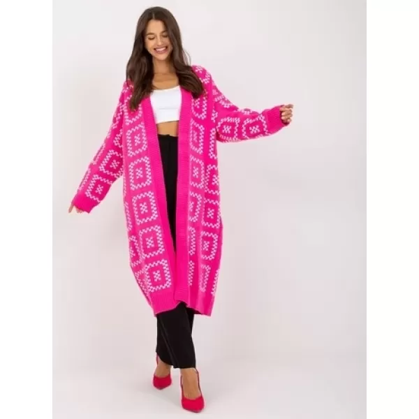  Dámský svetr RUE PARIS LC-SW-0296.08P FLUO PINK 