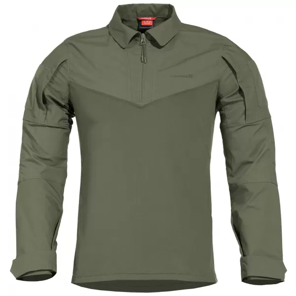  Pánské triko s dlouhým rukávem PENTAGON RANGER SHIRT K02013 CAMO GREEN 
