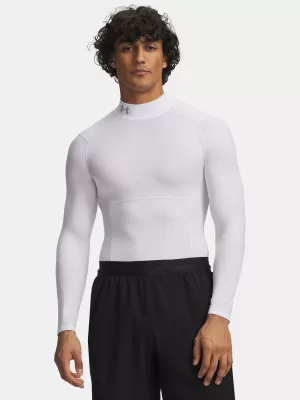 Pánské triko UNDER ARMOUR UA HG ELITE COMP MOCK LS 6015385-100 BÍLÁ