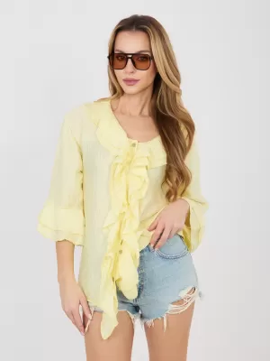 Dámská košile ITALY MODA IT-KS-81863.11P BRIGHT YELLOW