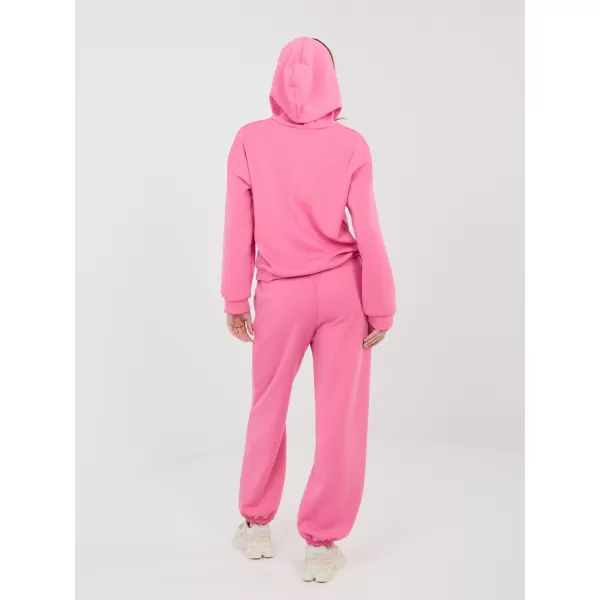  Dámská tepláková souprava RUE PARIS IT-KMPL-22181.29 DARK PINK 