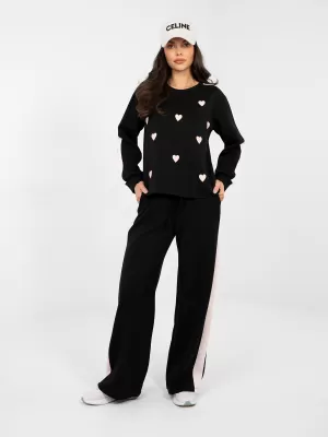 Dámská tepláková souprava RUE PARIS IT-KMPL-22211.32 BLACK