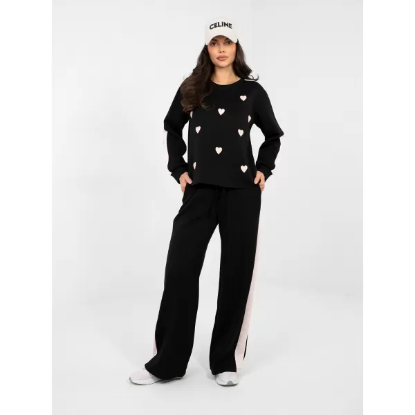  Dámská tepláková souprava RUE PARIS IT-KMPL-22211.32 BLACK 