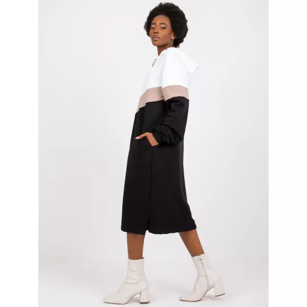  Dámské šaty RUE PARIS RV-SK-7462.00 WHITE-BLACK 