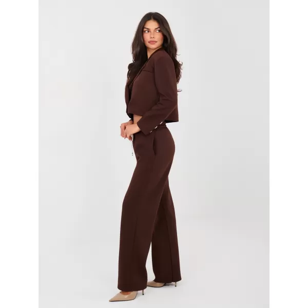  Dámský komplet RUE PARIS IT-KMPL-22202.89 BROWN 