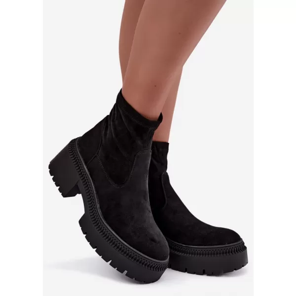  Dámské kotníkové boty BOTO 9670A-1 BLACK 
