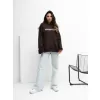 Dámská mikina RUE PARIS RV-BL-A1034.26 DARK BROWN