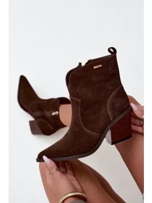 Dámské kozačky BIG STAR SHOES SS274473 HNĚDÁ