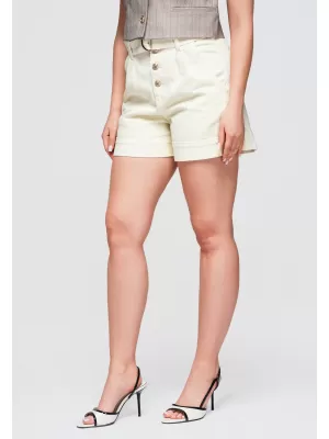 Dámské kraťasy OMBRE OW-ST-E0011 BEIGE