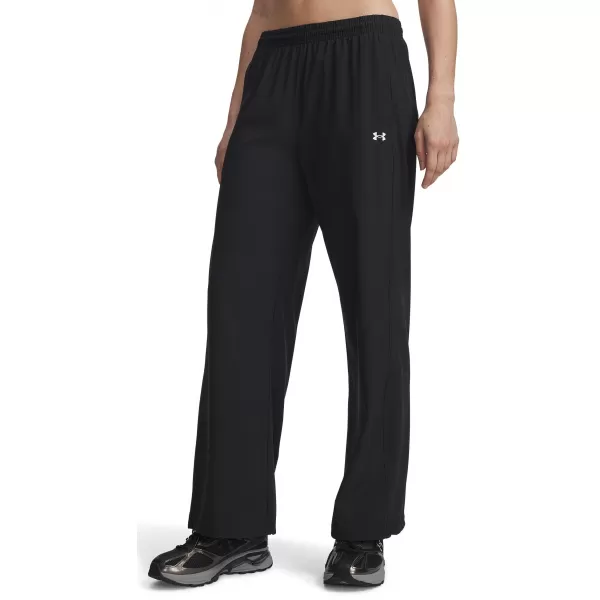  Dámské sportovní kalhoty UNDER ARMOUR RIVAL WOVEN PANT 6013564-001 ČERNÁ 