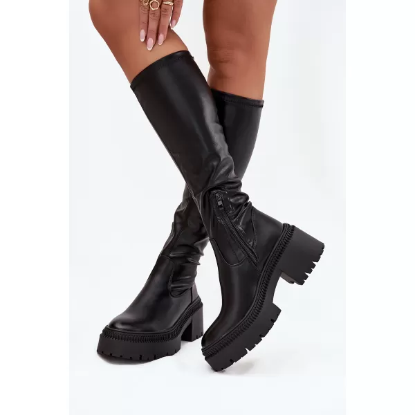  Dámské kozačky BOTO 9671A BLACK 