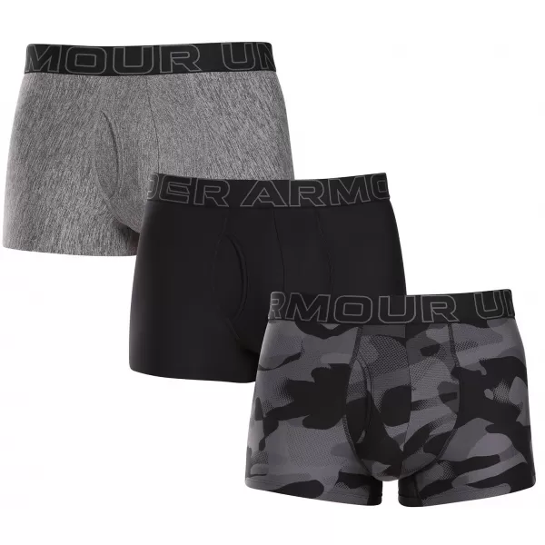  Pánské boxerky UNDER ARMOUR M PERF TECH NOV 3IN (3KS) 1383883-001 ČERNÁ 