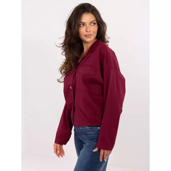  Dámská košile RUE PARIS IT-KS-FL9273.86 BURGUNDY 