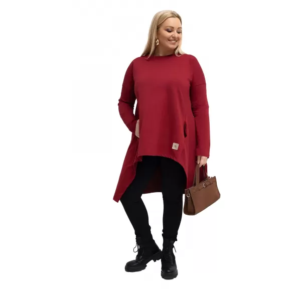  Dámská tunika RELEVANCE RV-TU-5042.09X BURGUNDY 