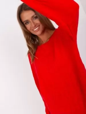Dámský svetr WOOL FASHION ITALIA AT-SW-2231A.00P RED