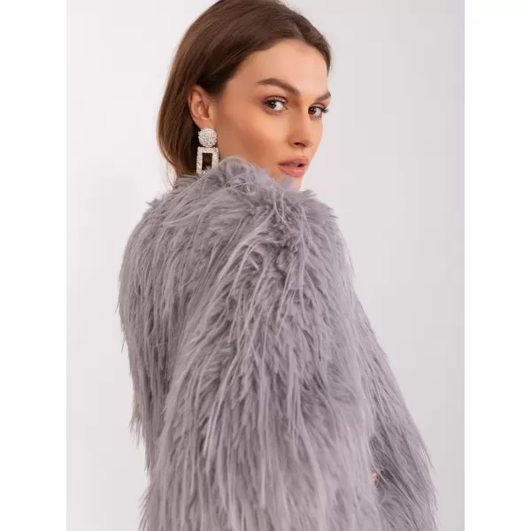  Dámská bunda WOOL FASHION ITALIA AT-KR-2359.96P LIGHT GREY 
