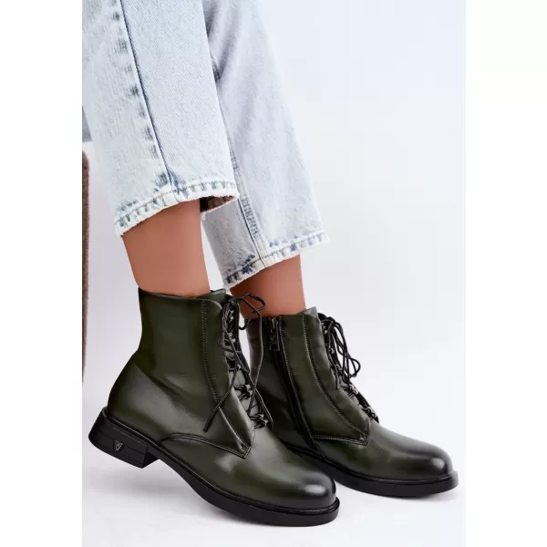  Dámské kotníkové boty VINCEZA 133113 DARK GREEN 