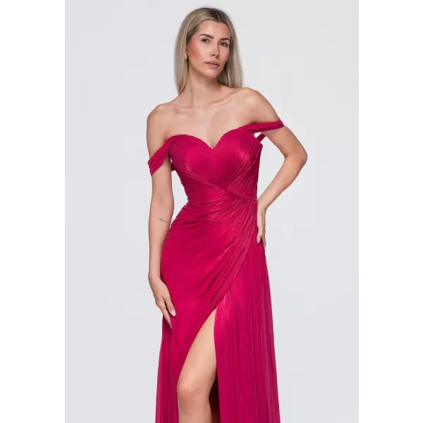  Dámské šaty LARICA LA-OM-DLR421 FUCHSIA 