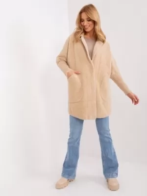 Dámský kabát FACTORY PRICE MBM-PL-1517.00P LIGHT BEIGE