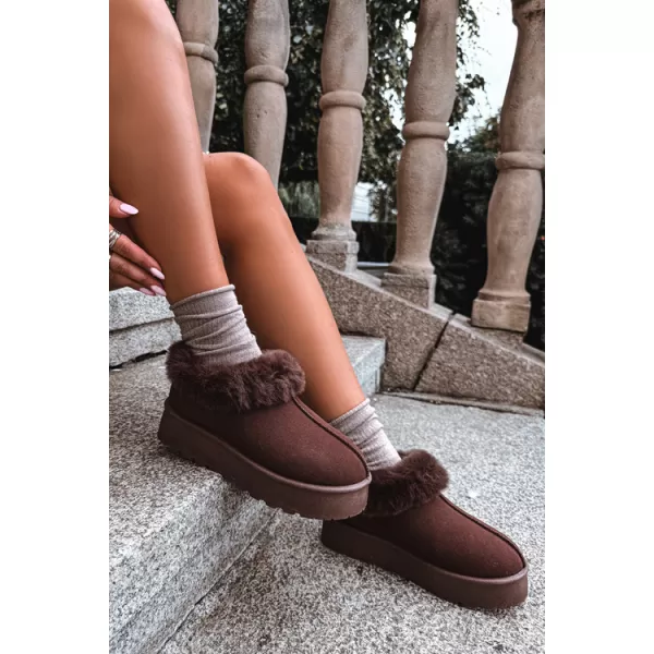  Dámské sněhule BIG STAR SHOES UU274203 BROWN/BEIGE SHADOWS 