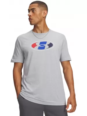 Pánské triko UNDER ARMOUR UA M LOCKERTAG NOV SS 6013594-011 ŠEDÁ